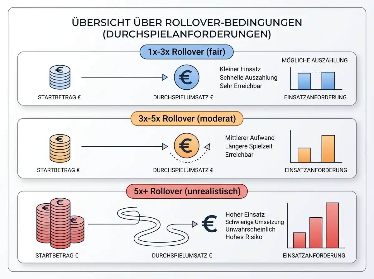 Rollover-Bedingungen beim Cashback-Bonus für Squash Wetten im Vergleich
