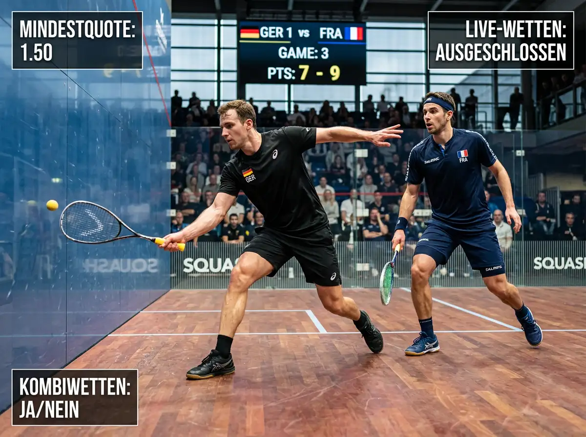 Welche Squash-Wettmärkte für Cashback-Promotionen bei deutschen Anbietern qualifizieren