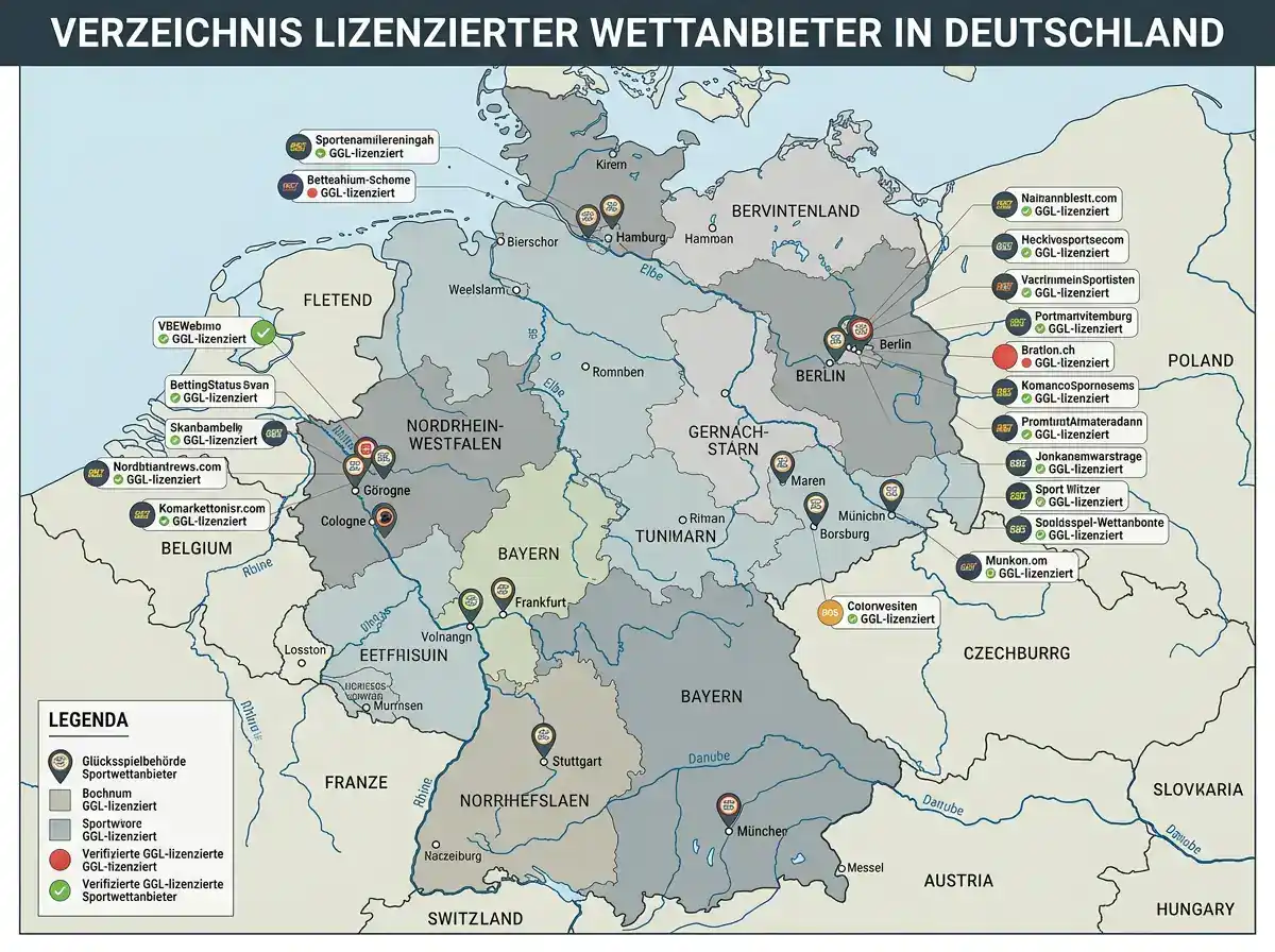 Deutsche GGL-lizenzierte Anbieter mit PSA World Tour Squash-Wettabdeckung im Überblick
