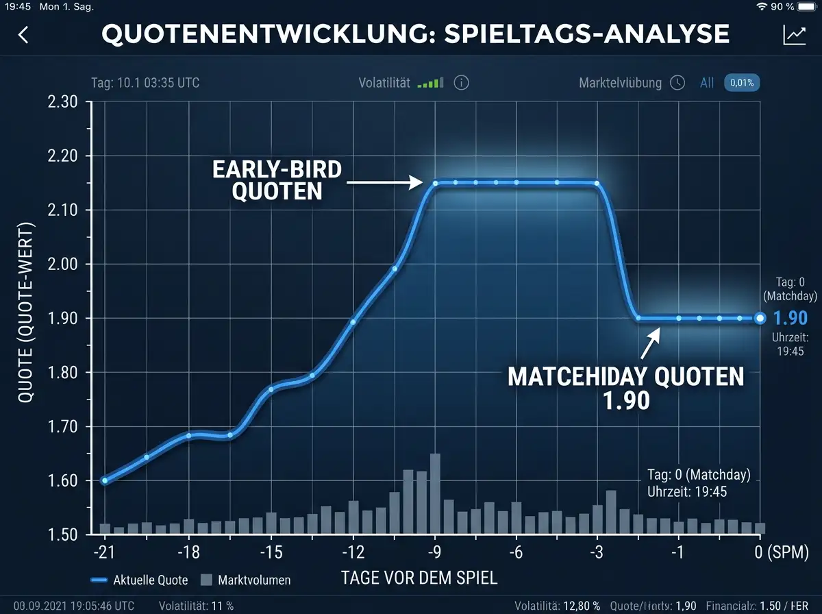 Analyse von Quotenbewegungen bei PSA World Tour Turnieren – Early-Bird-Quoten vs. Matchday-Quoten