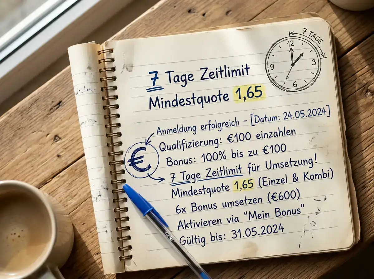 Zeitlimit und Mindestquote beim Squash No-Deposit-Bonus – wichtige Parameter für die Freiwette