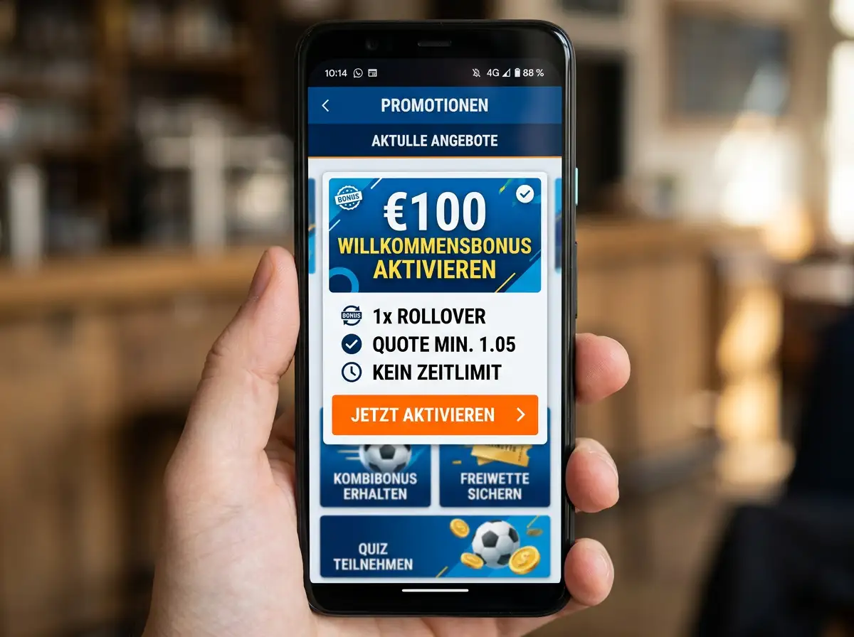 App-exklusiver Sportwetten-Bonus Aktivierung mobile App Squash Wetten Deutschland GGL-lizenziert